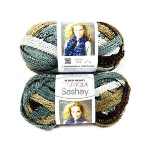 Two Skeins Boutique Sashay "Waltz" - Shades of Browns and Grays w/Metall…